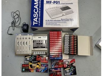 TASCAM MF-P01 Four Track Portastudio For Cassette Tapes - New In Box, Never Used