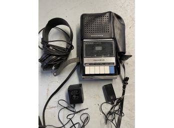 Vintage Panasonic RP-915 Cassette Tape Recorder With Headphones