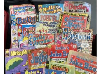 Collection Of Vintage Comic Books Including Archie & Popeye