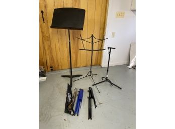 Variety Of Music & Guitar Stands