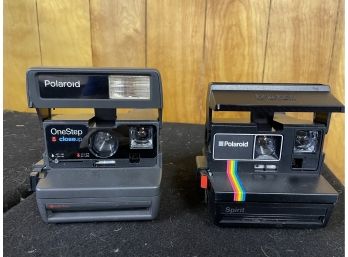 Two Vintage Polaroid Cameras