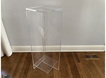 Heavy Lucite 3' Tall Display Stand