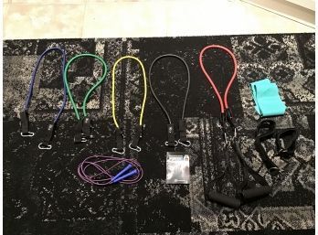 UPower Resistance Bands Set And Booklet, Jump Rope