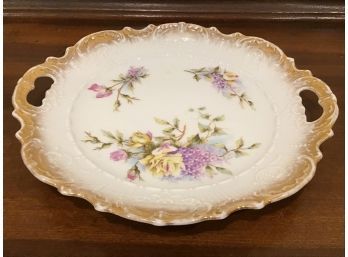 Antique Hand Painted Dresden Porcelain Dish, Germany