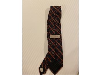 Vintage Custom Burberry Mens Silk Tie Made In Italy. Excellent Condition.