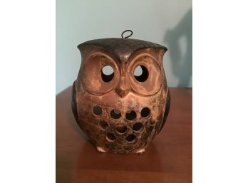 Ceramic Owl, Votive Tealight Cover? 5H