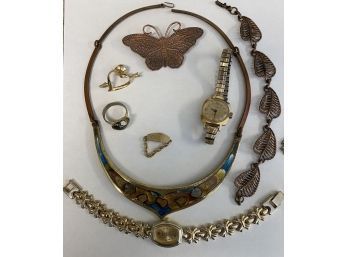 Vintage Jewelry, Mixed Metals, Some Avon, Designer Brands