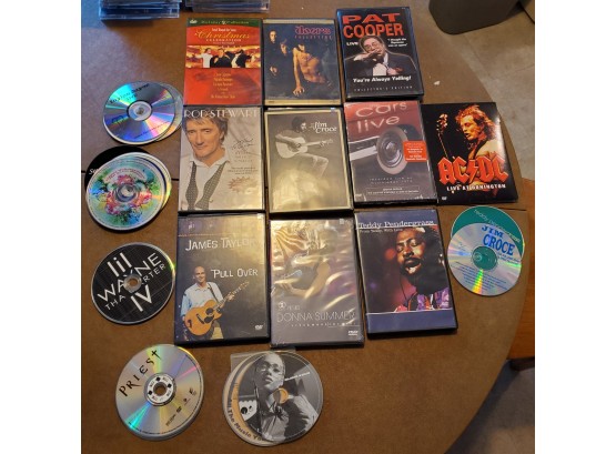 Exciting Lot Of 35 Music DVDs & CDs