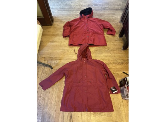 Lot Of Two Mens 2XXL Red Tote Jackets