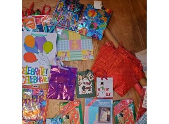 All NEW Birthday & Holiday 100 Gift Bags, 8 Wrapping & Tissue Papers, 14 Gift Boxes