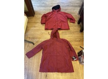 Lot Of Two Mens 2XXL Red Tote Jackets