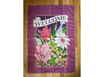 Lot Of 10 Seasonal Flags: Welcome Flag, Spring, Fall, Winter