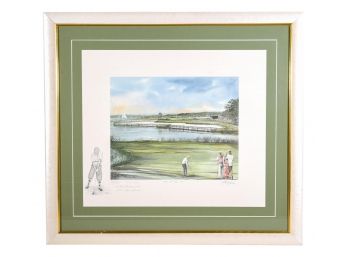 Signed Barry Honowitz Numbered Lithograph 'The 17th Hole 1989' MCI Heritage Classic