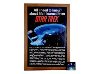 Portal Publications Print Of 'Star Trek' With Star Trek OmniPedia Compact Disc