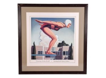 R. Kenton Nelson Framed Print 'Picturing A Perfect World'