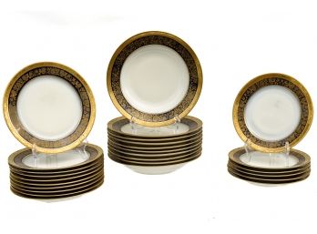 Collection Of Limoges France Gilt Plates And Bowls