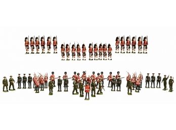 Collection Of Vintage Metal British Soldiers And More