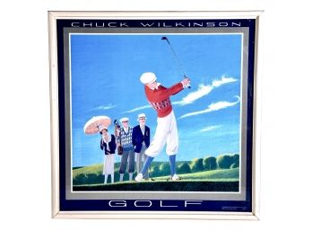 Marigold Enterprises Framed Print 'Chuck Wilkinson Golf' St. Andrews Boca Raton