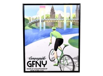 Campagnolo GFNY World Championship New York City Bicyclist Framed Print