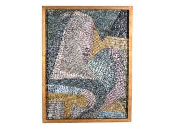 Master Mosaic Artist Aureleo Rosano Framed Mosaic Glass Art