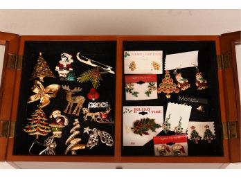 Collection Of Vintage Holiday Pins