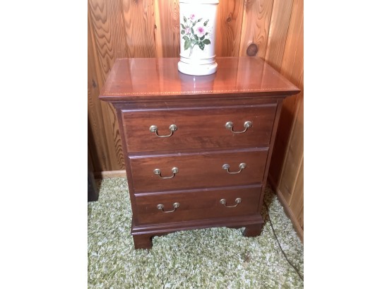 Hitchcock Side Table With Drawers #1