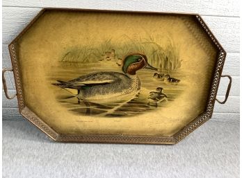 'teal' Duck Serving Tray