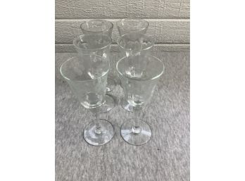Cordial Glasses Lot Of 6