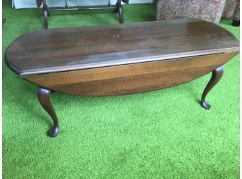 Hitchcock Fold Down Sided Oval Coffee Table