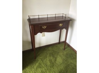 Hitchcock Couch Table With Drawer