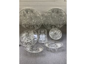 Cut Glass Lot #1 (7 Pieces)