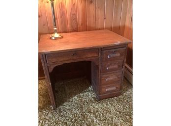Wooden Office Desk With 4 Drawers