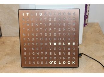 Sharper Image Word Clock