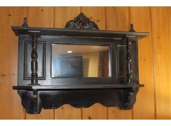 Antique Wall Shelf With Mirror