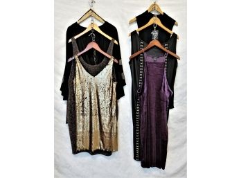 Six Women's Plus Size Evening Dresses Sizes Large To 3XL New With Tags