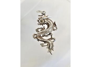 Vintage Dragon Pendant 925 Sterling Silver