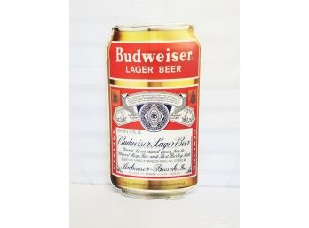 RARE Large Budweiser Lager Beer Can Metal Sign 2005