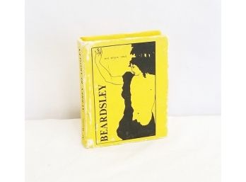 Vintage Tiny Book Beardsley By M.wallis Mini Yellow Book