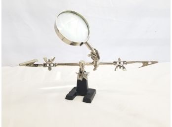 Helping Hands Magnifying Glass Jewelry Clamp Holder Stand