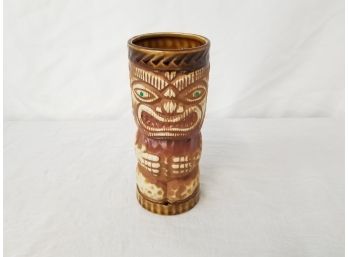 Vintage Orchids Of Hawaii Jewel Eye Tiki Ceramic Mug Japan R-3