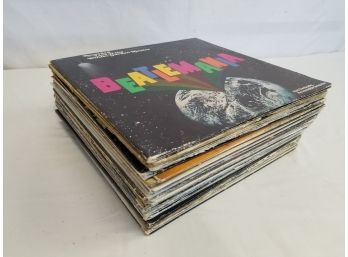 Thirty Two Vintage Vinyl Records (The Beatles, Whodini, Elton John.