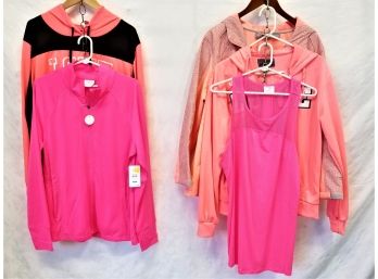 Set Of Women's Five Piece Workout Tops And Jackets NEW