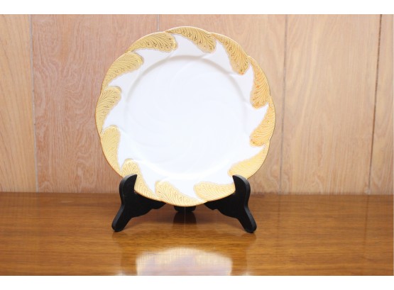 Tiffany And Co. Gold Leaf Edged Plate