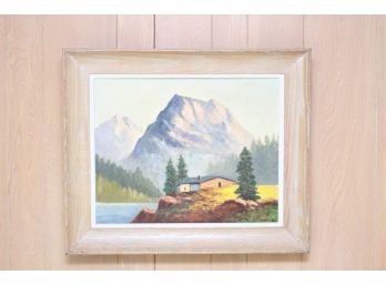 Beautiful Landscape Painting On Canvas Signed By Artist