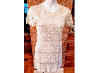 Pretty Lace Pink Yotto Collection Dress Size 2