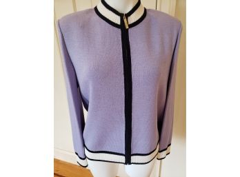 Beautiful Lavender St. John Knit Jacket Size Medium