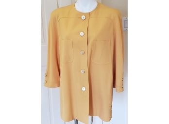 Vintage Valentino  For Anyone Heading South For Winter In An Underappreciated Canary Yellow You'll Be A Hit!