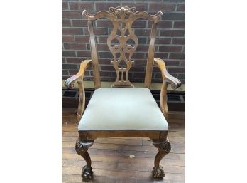 Single Chippendale Style Arm Chair