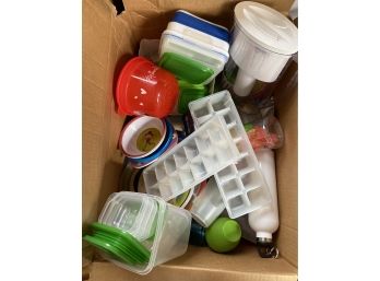 Large Box Of Kitchen Plasticware