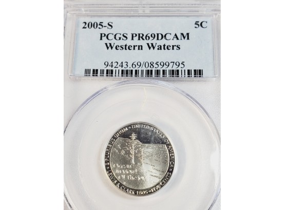 2005-s PCGS PR69 Proof DCAM Western Waters Nickel